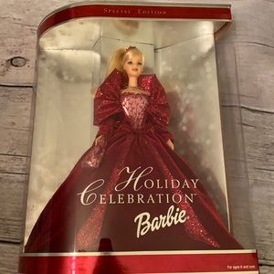 2002 special edition holiday celebration Barbie